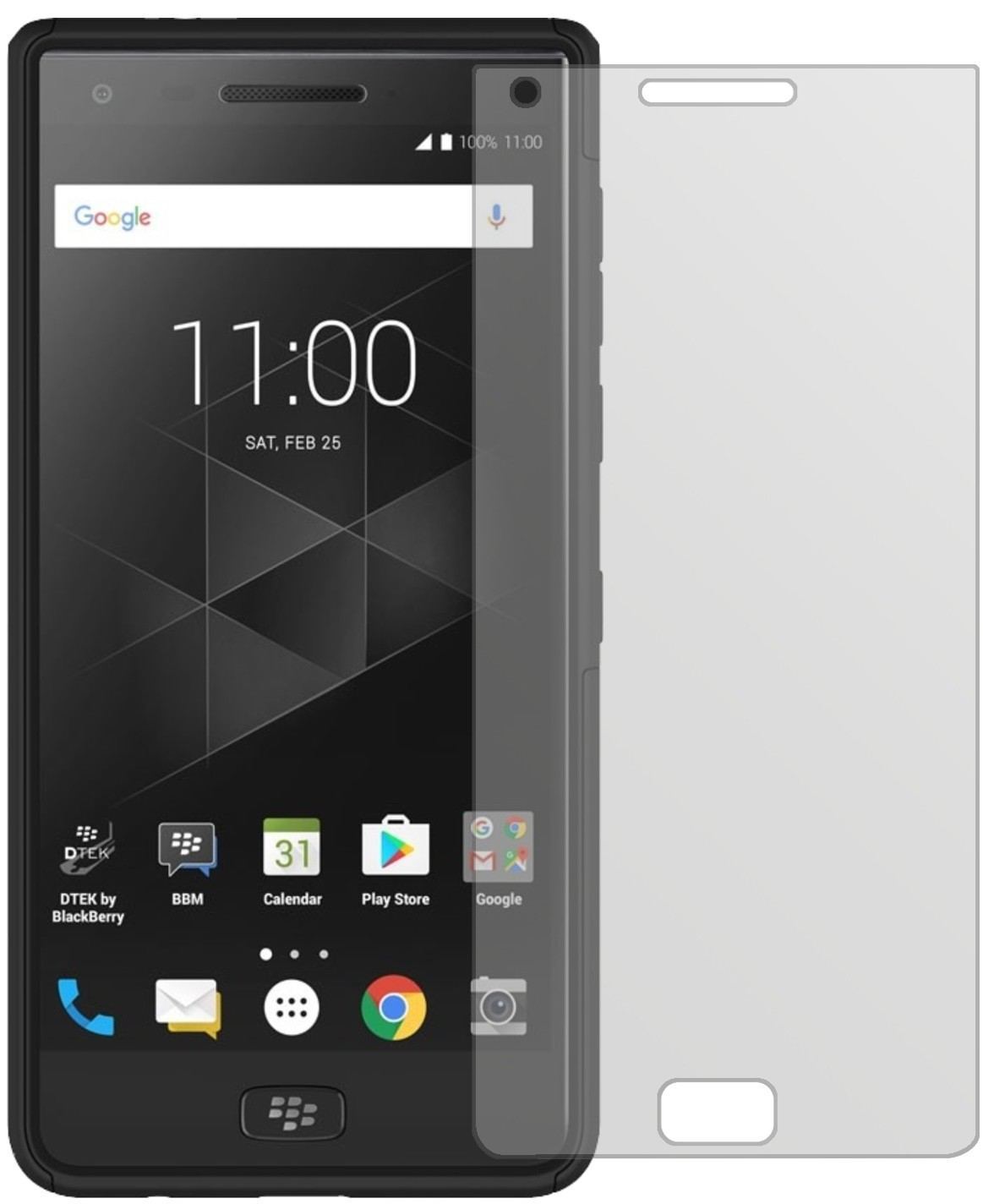 2x Schutzfolie matt für Blackberry Motion Display- (2)