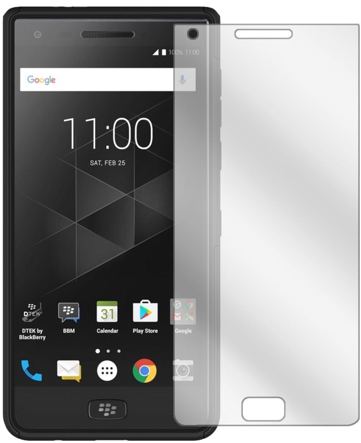2x Schutzfolie klar für Blackberry Motion Display- (2)