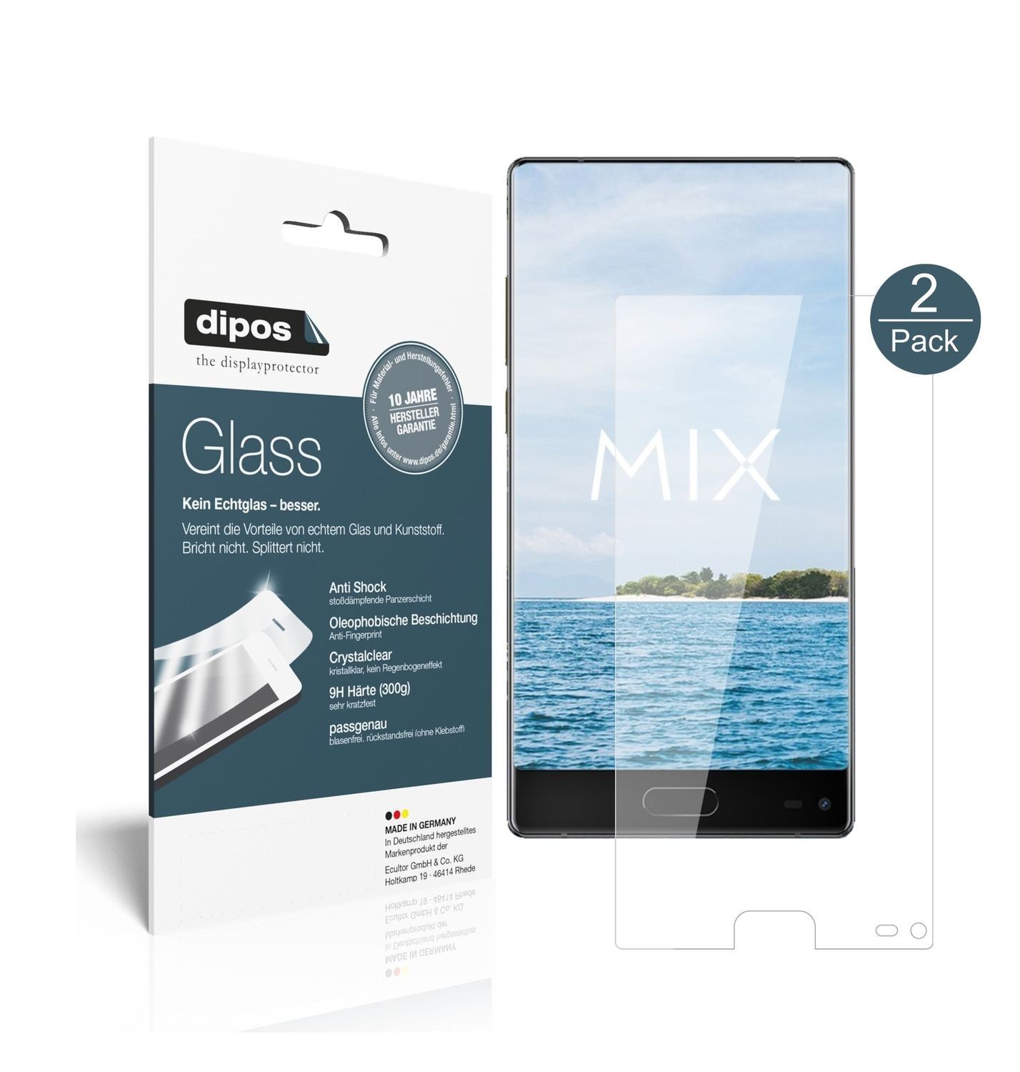 2x 9H Schutzfolie für Ulefone Mix Panzerfolie (1)