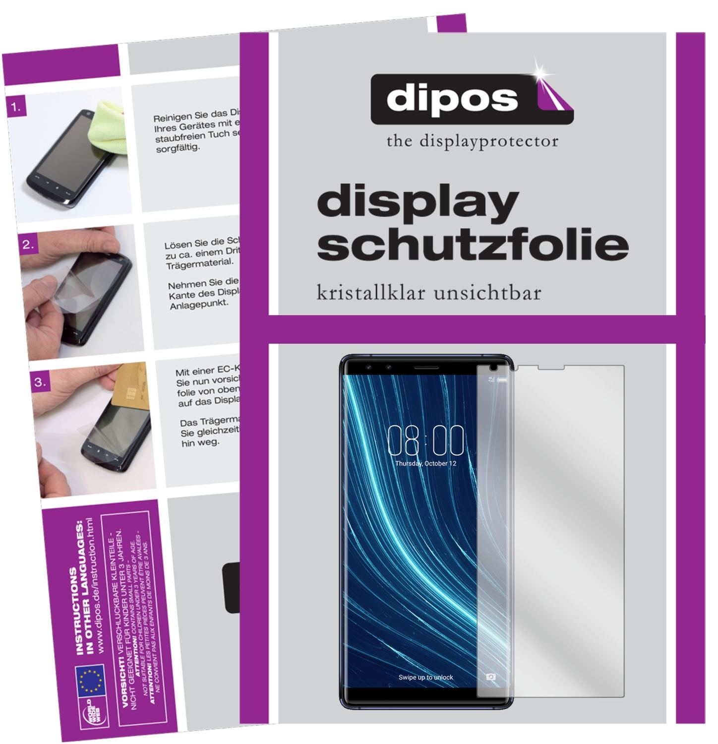 6x Schutzfolie klar für Archos Diamond Omega Displ (1)