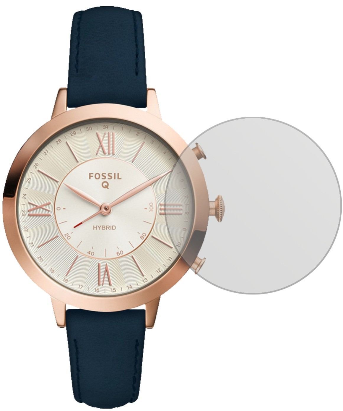 6x Schutzfolie matt für Fossil Q Jaqueline Display (2)