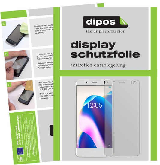 2x Schutzfolie matt für BQ Aquaris U2 Lite Display (1)