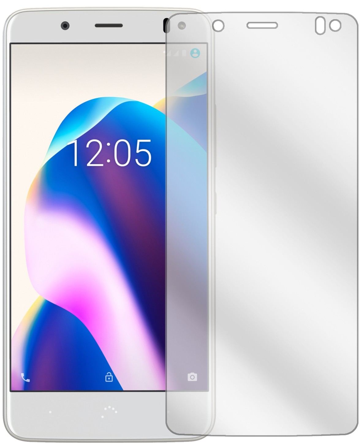 2x Schutzfolie klar für BQ Aquaris U2 Lite Display (2)