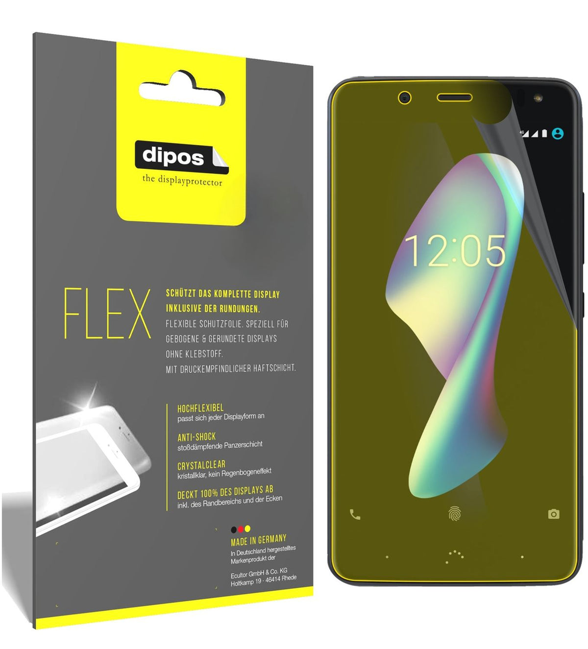 3x 3D Full Cover Schutzfolie für BQ Aquaris V Plus (1)