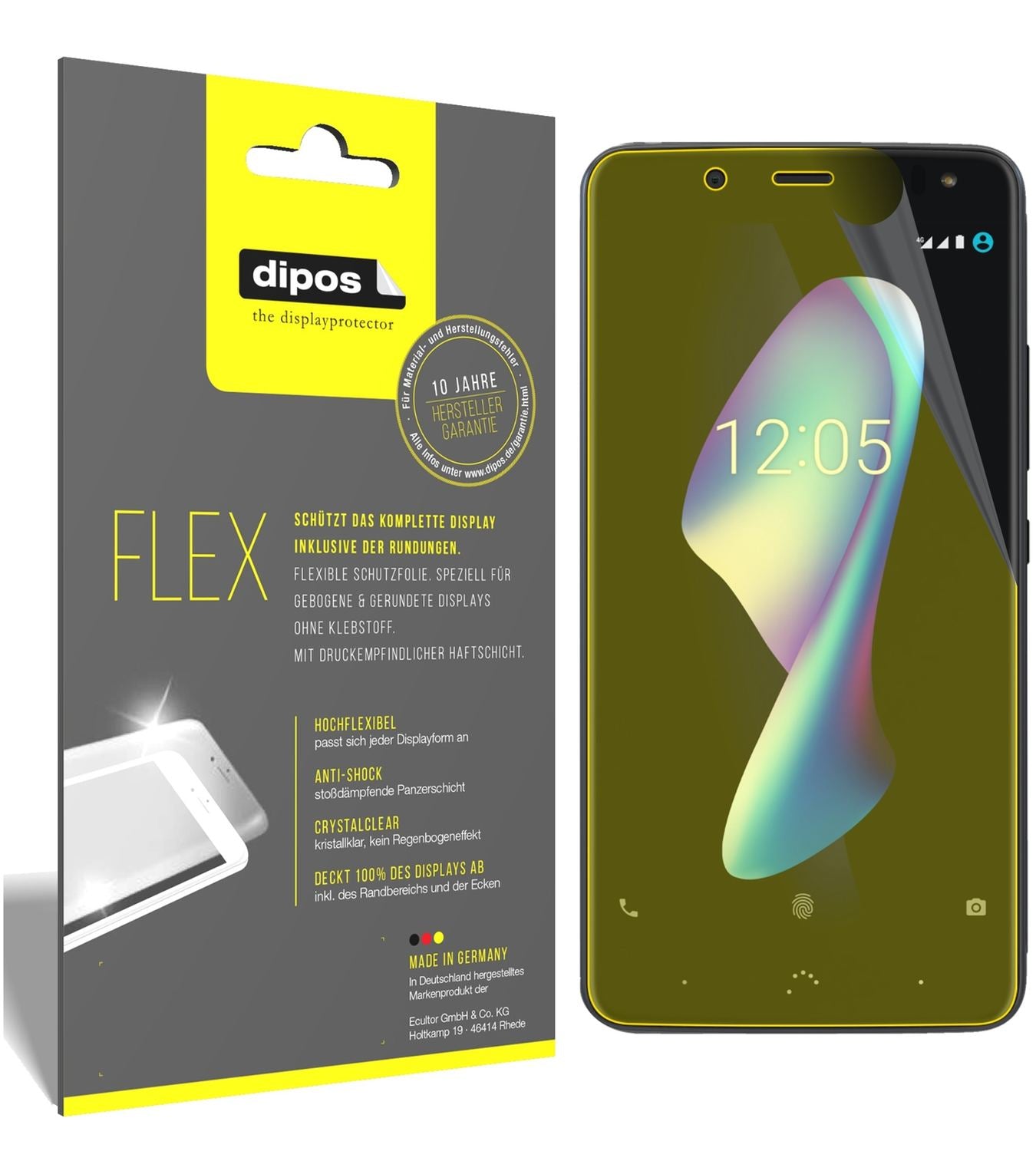 3x 3D Full Cover Schutzfolie für BQ Aquaris V (1)