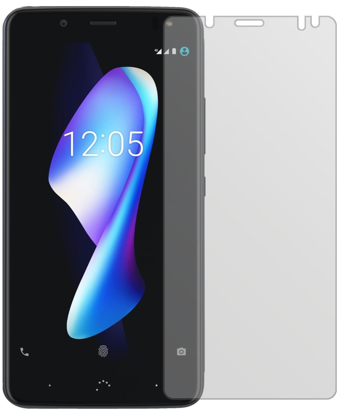 2x Schutzfolie matt für BQ Aquaris V Display-Schut (2)