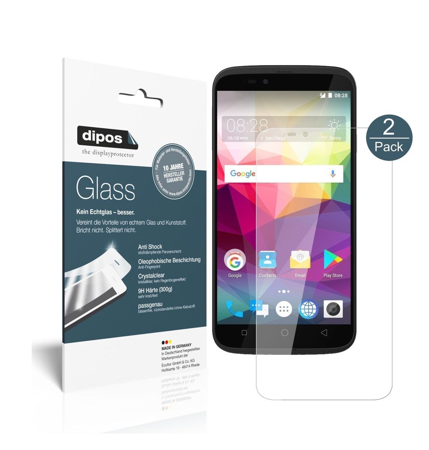 1x 9H Schutzfolie für Coolpad Splatter Panzerfolie (2)