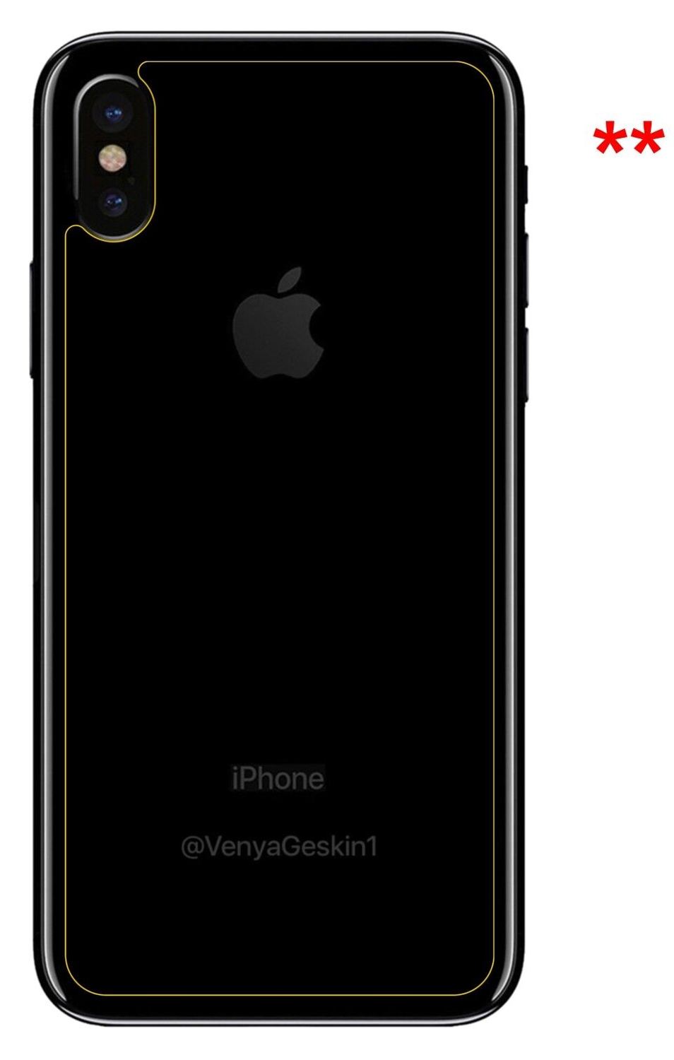 1x 9H Schutzfolie für Apple iPhone X Rückseite Pan (9)