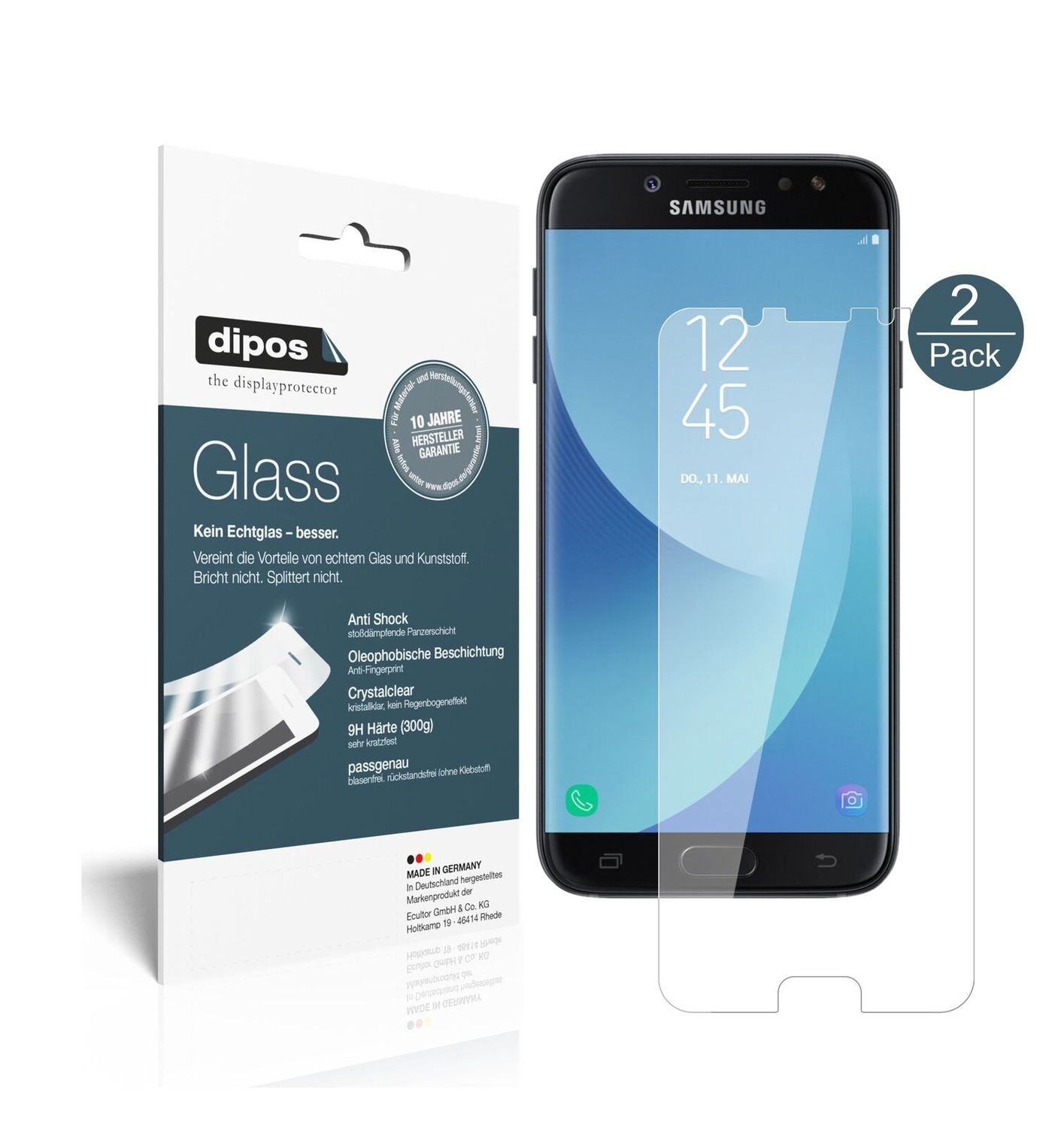 1x 9H Schutzfolie für Samsung Galaxy J7 2017 Panze (2)