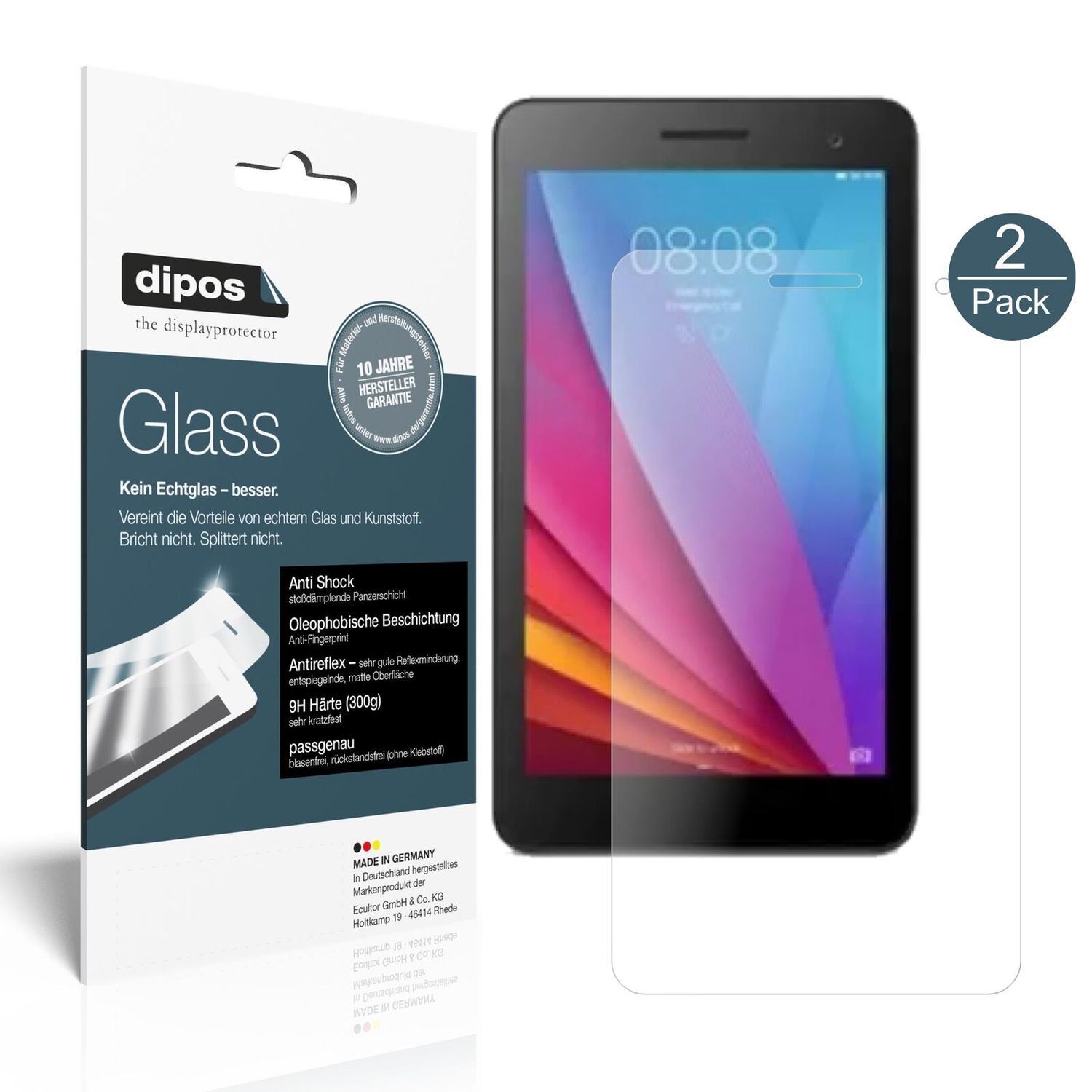1x 9H Schutzfolie matt für Huawei Mediapad T1 7.0  (2)