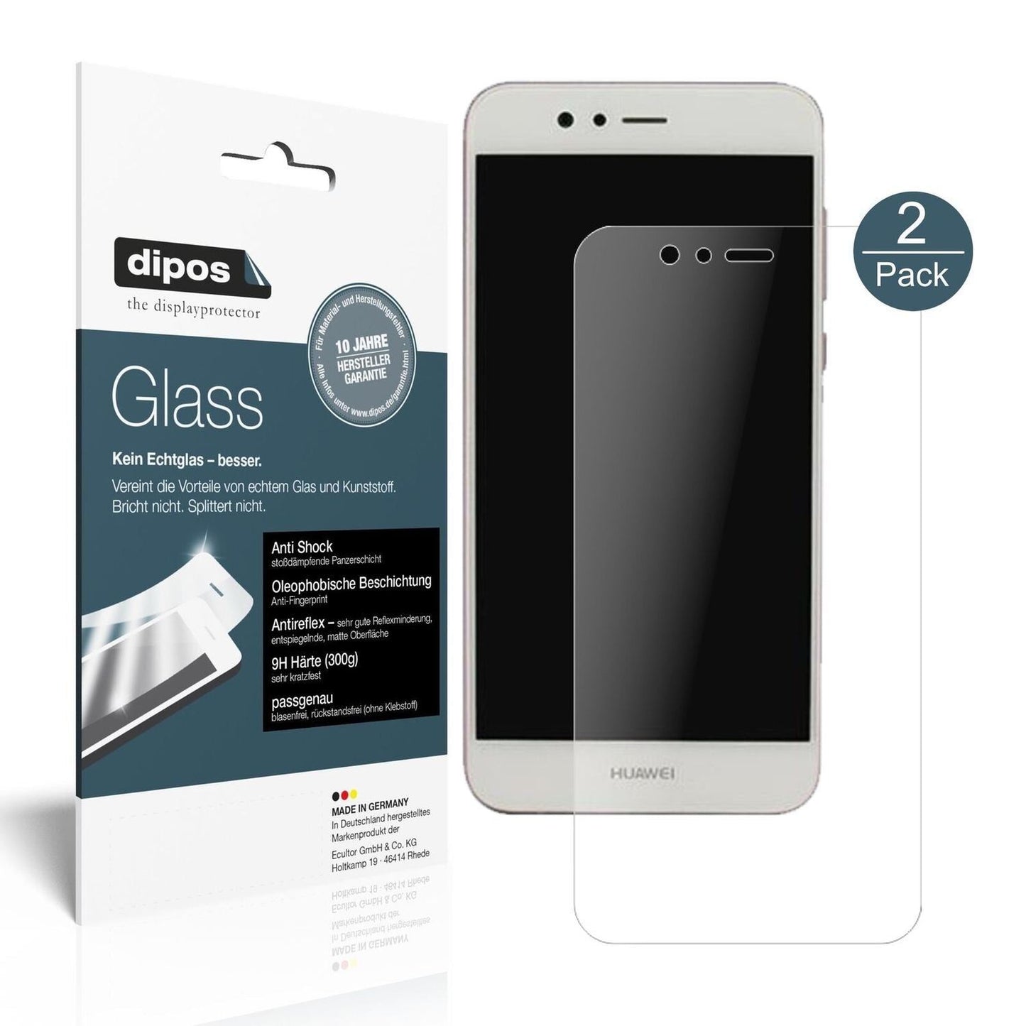 1x 9H Schutzfolie matt für Huawei Nova 2 Plus Panz (2)