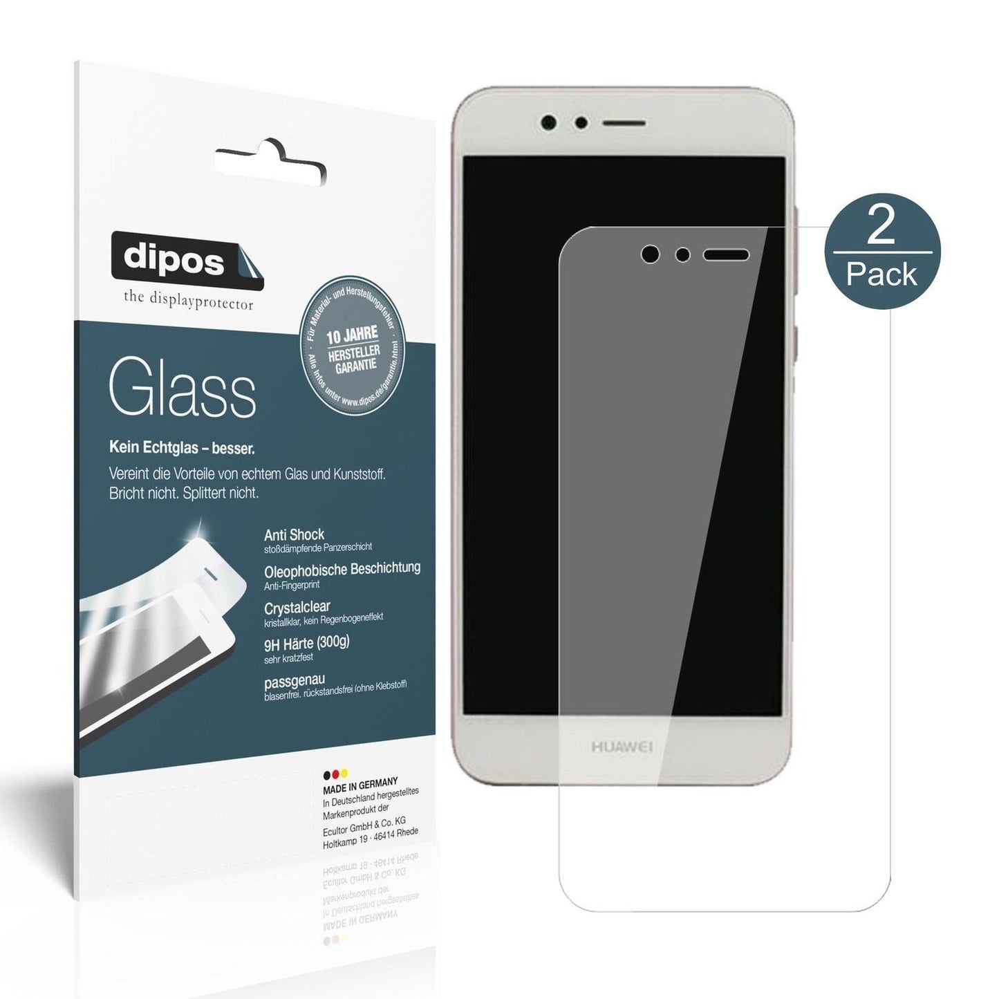 1x 9H Schutzfolie für Huawei Nova 2 Panzerfolie (2)