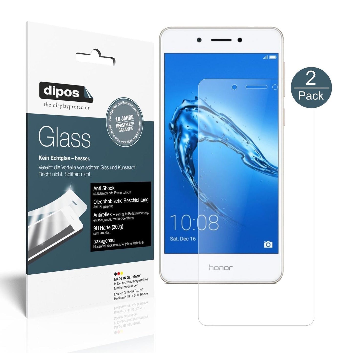 1x 9H Schutzfolie matt für Huawei Honor 6C Panzerf (2)