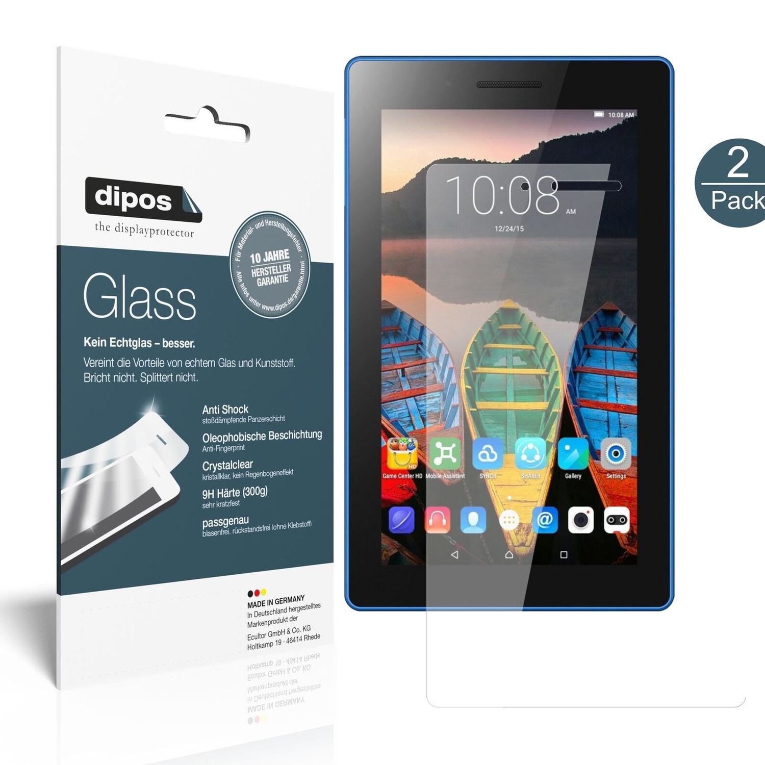 1x 9H Schutzfolie für Lenovo Tab 3 7 Essential TB3 (2)
