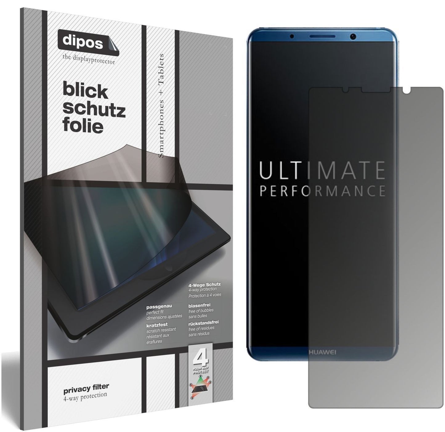 Blickschutzfolie für Huawei Mate 10 Pro matt Schut (1)