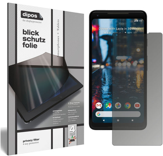 Blickschutzfolie für Google Pixel 2 XL matt Schutz (1)