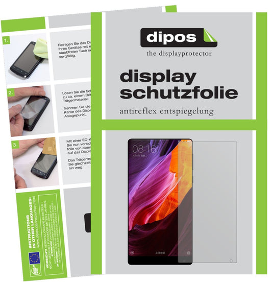 2x Schutzfolie matt für Xiaomi Mi MIX 2 Display-Sc (1)