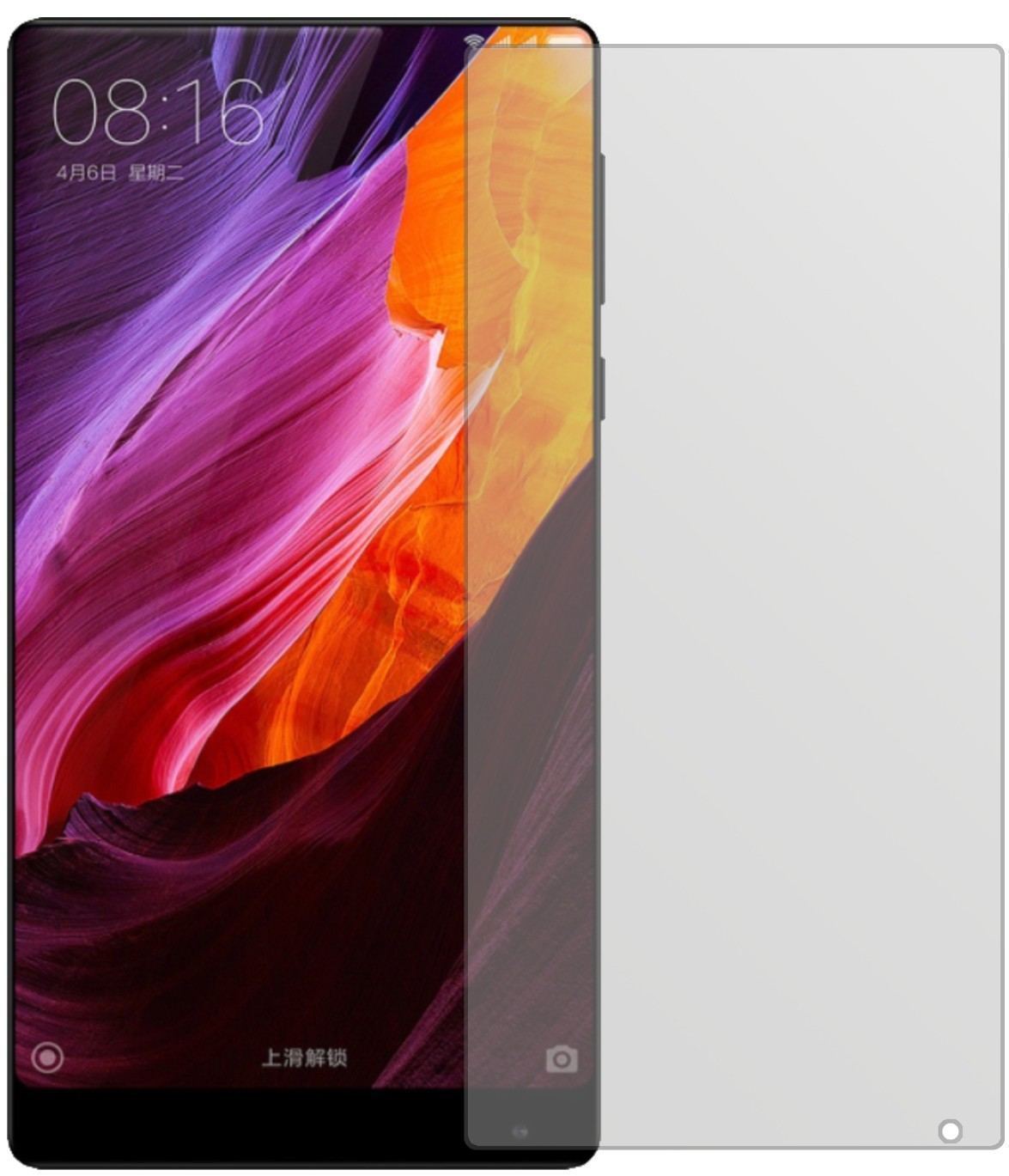 2x Schutzfolie matt für Xiaomi Mi MIX 2 Display-Sc (2)