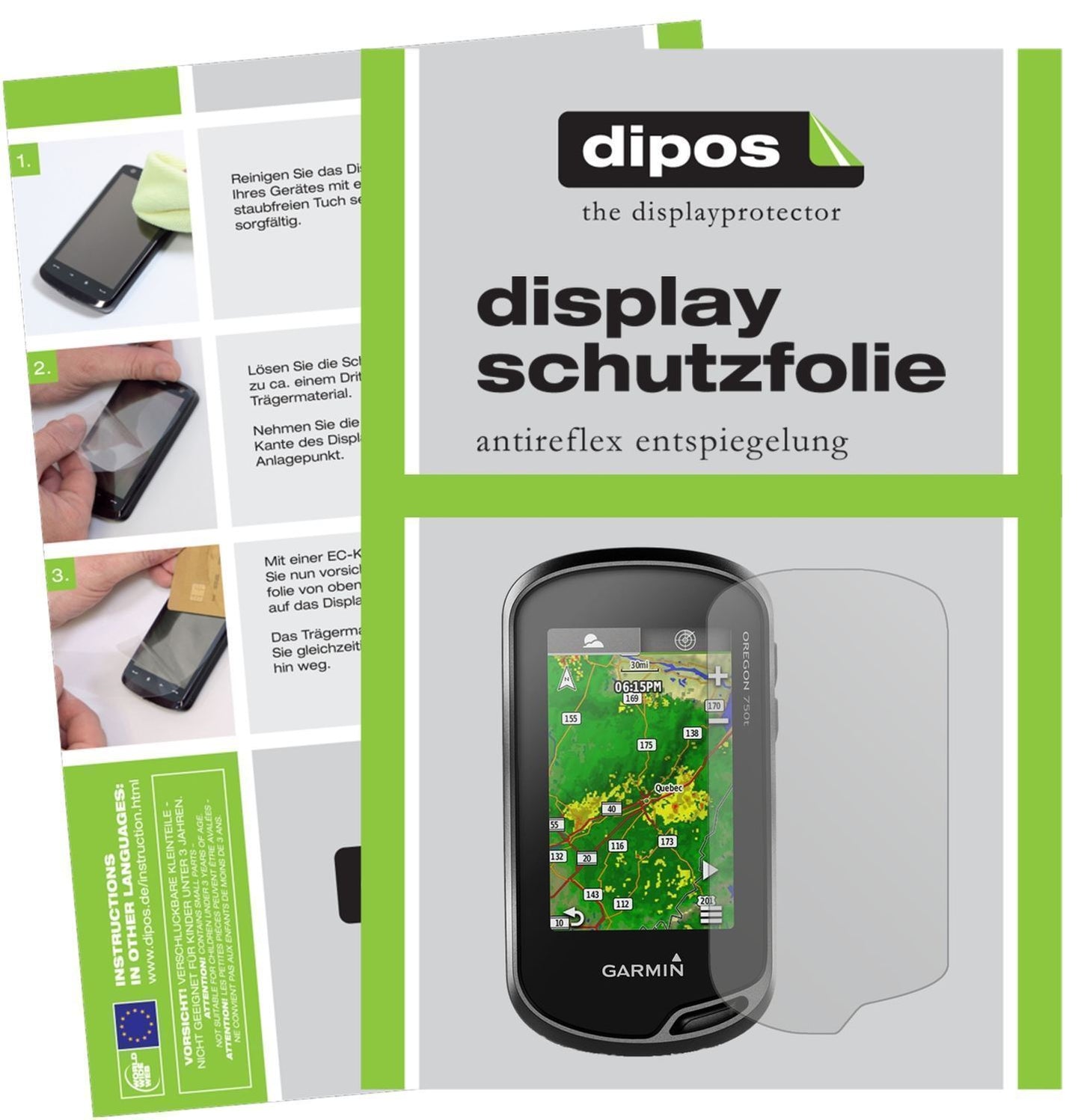 3x Schutzfolie matt für Garmin Oregon 700 Display- (1)