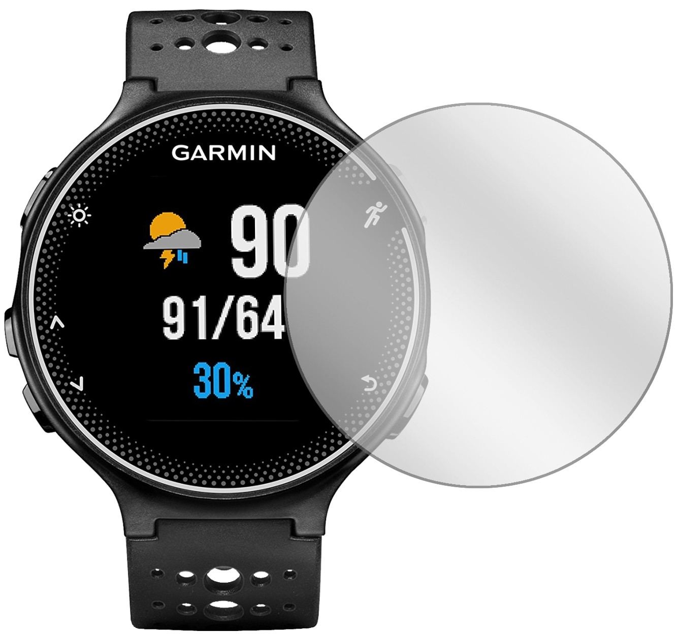 6x Schutzfolie klar für Garmin Forerunner 230 Disp (2)