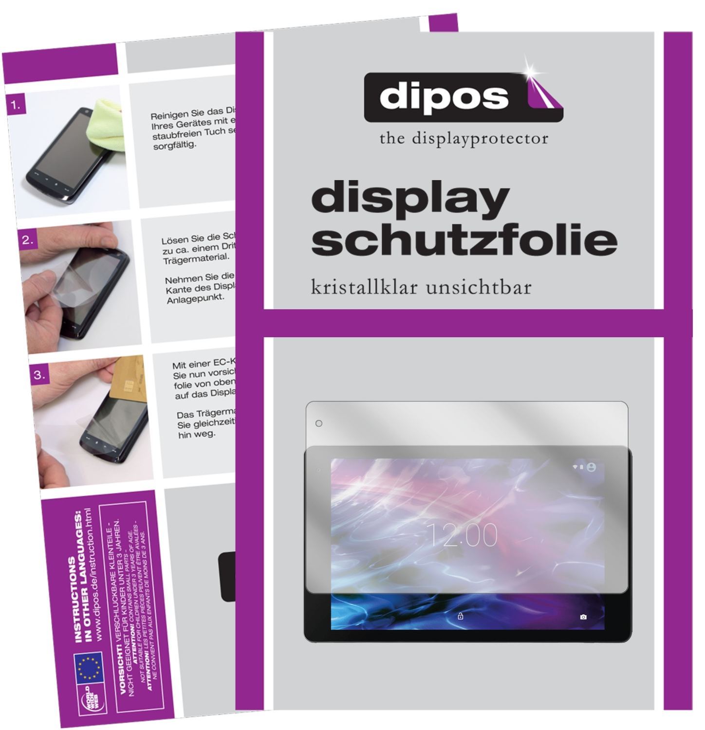 2x Schutzfolie klar für Medion Lifetab P10602 Disp (1)