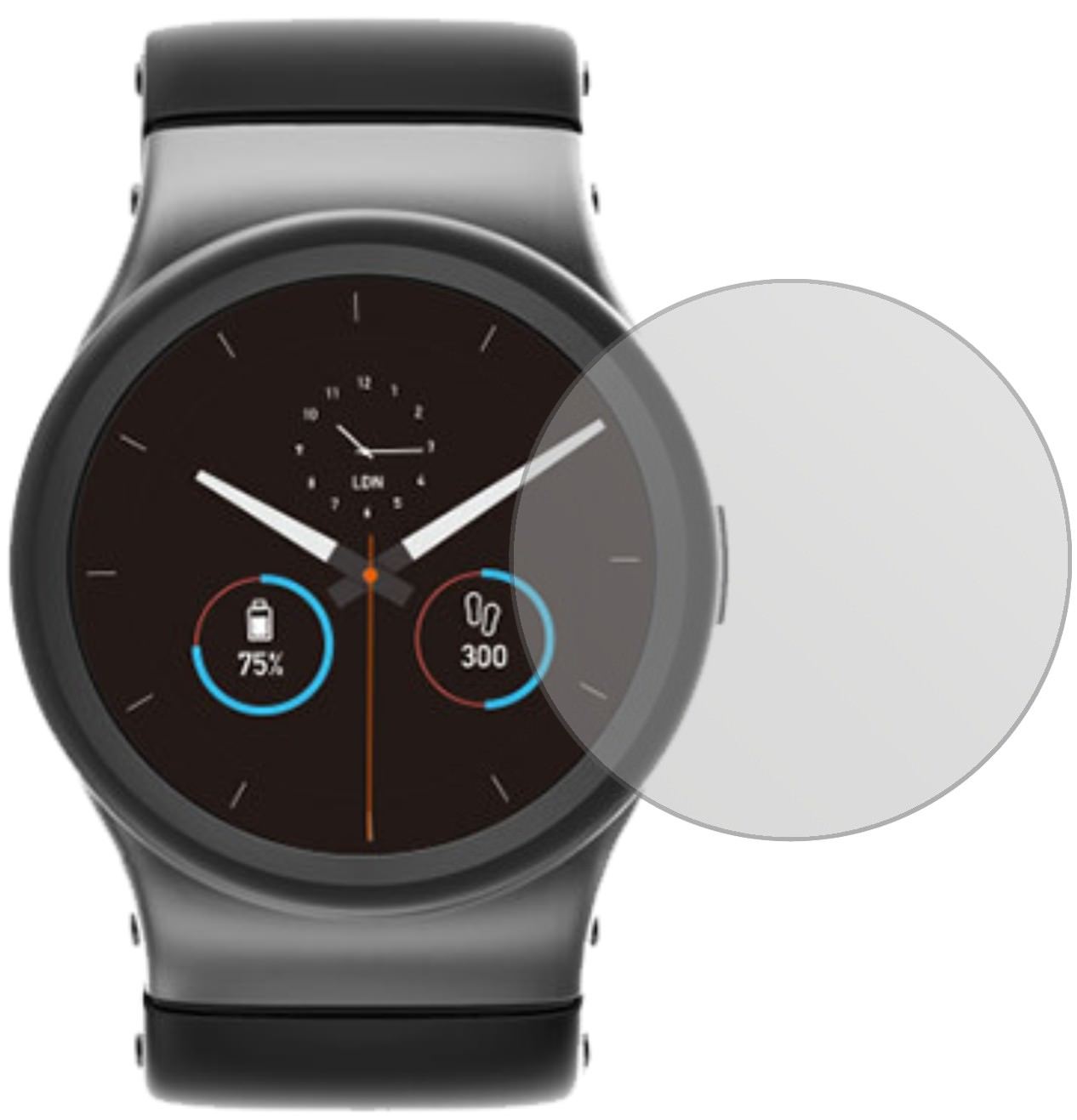6x Schutzfolie matt für Uhr 59 mm Durchmesser Disp (2)