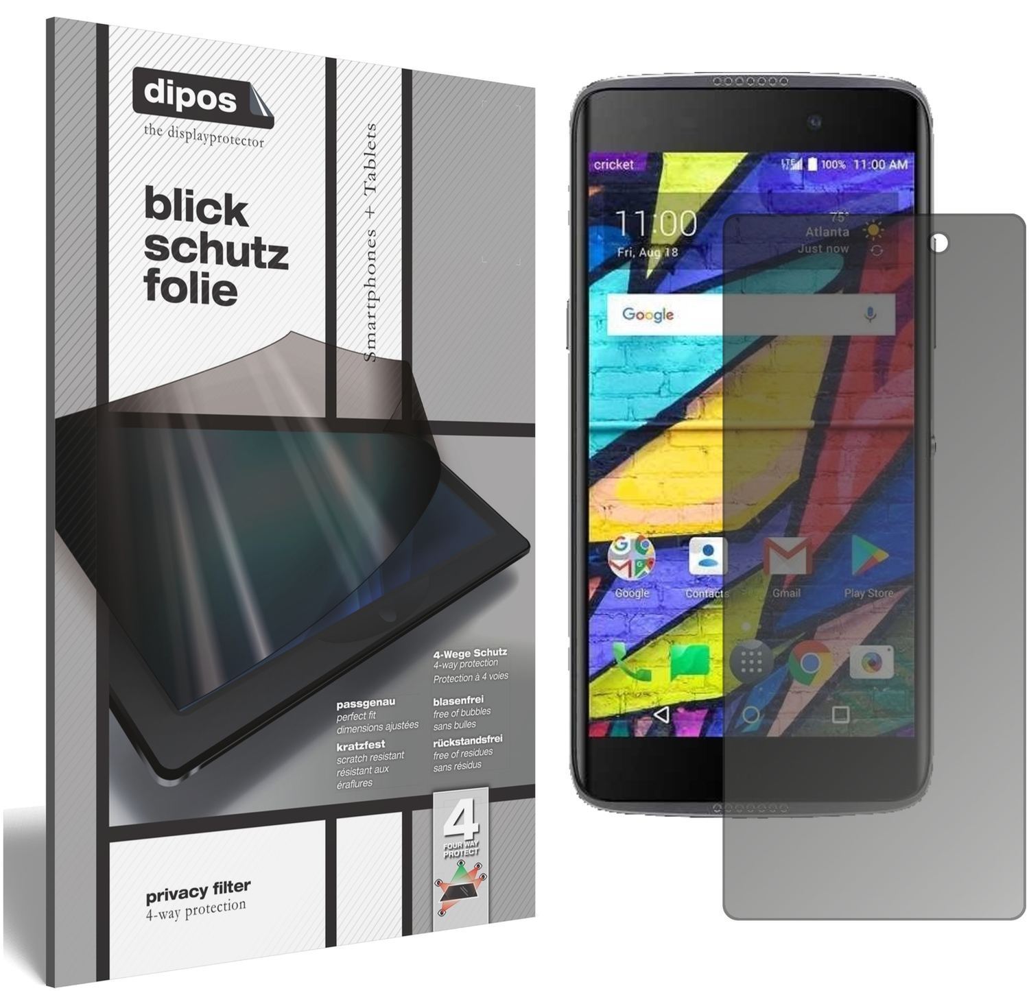 Blickschutzfolie für Alcatel Idol 5 Cricket matt S (1)