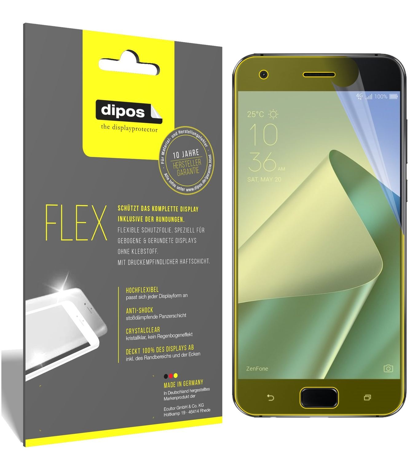 3x 3D Full Cover Schutzfolie für Asus ZenFone 4 Pr (1)