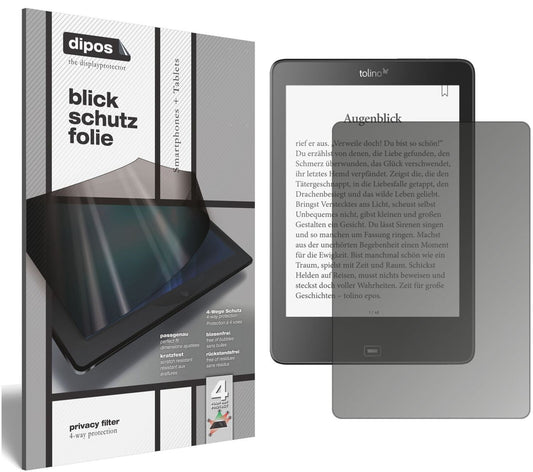 Blickschutzfolie für Tolino Epos eBook Reader matt (1)