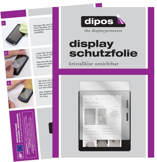 2x Schutzfolie klar für Amazon Kindle Oasis eReade (1)