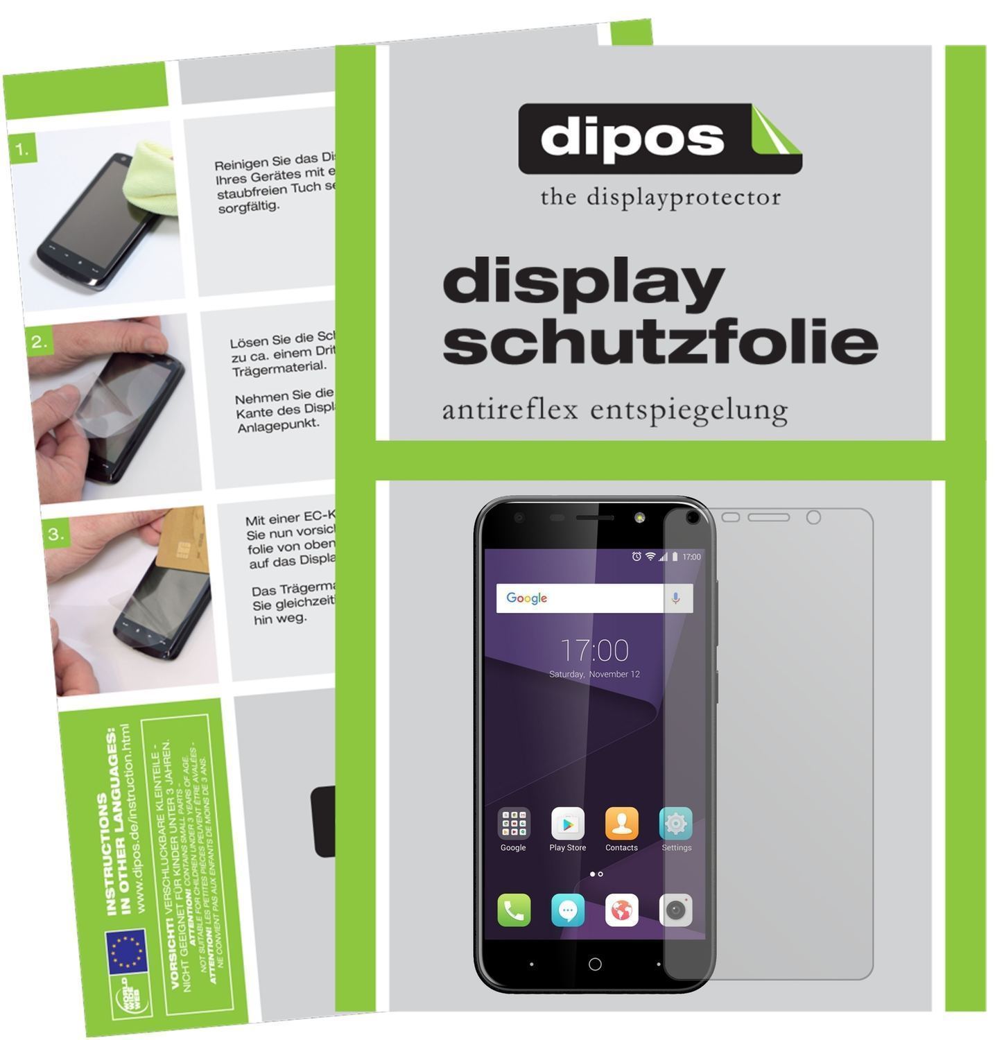 2x Schutzfolie matt für ZTE Blade A6 Display-Schut (1)