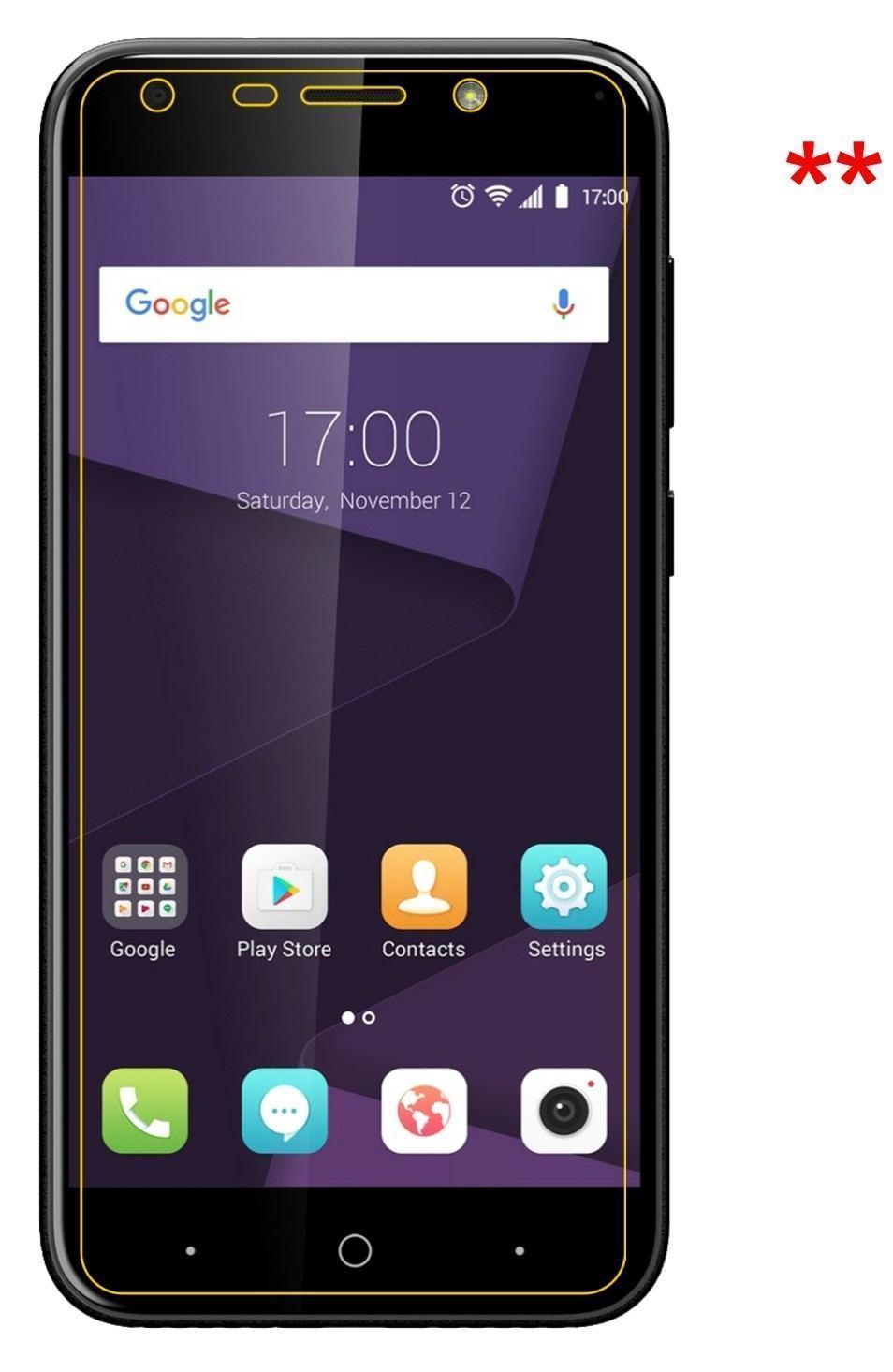 2x Schutzfolie matt für ZTE Blade A6 Display-Schut (6)