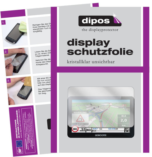 3x Schutzfolie klar für Snooper Truckmate C8500 Di (1)