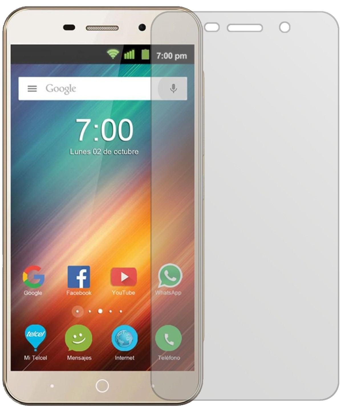 2x Schutzfolie matt für ZTE Blade A602 Display-Sch (2)