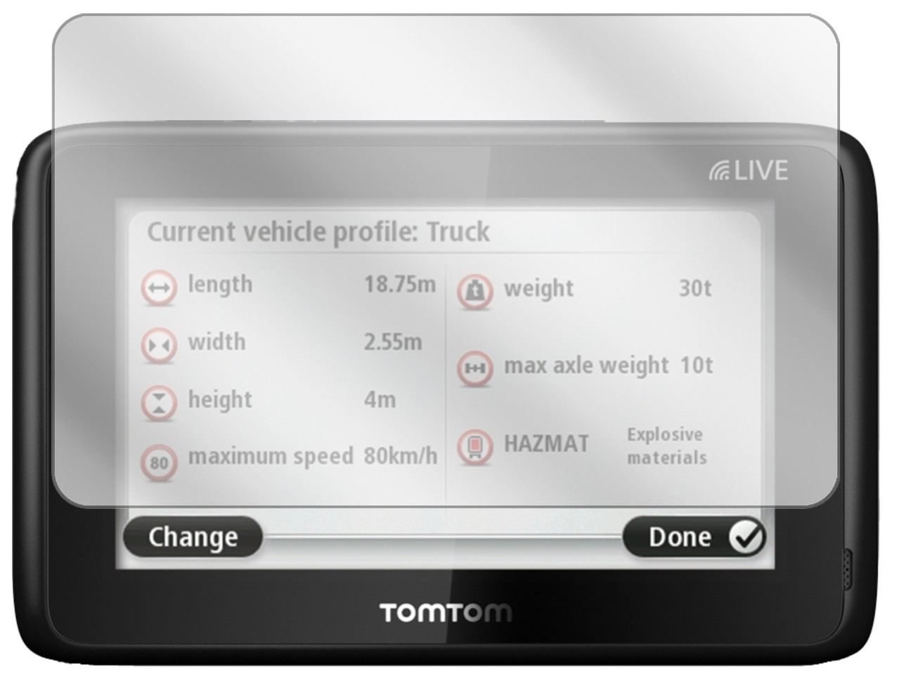 3x Schutzfolie klar für TomTom Pro 5150 Truck Live (2)