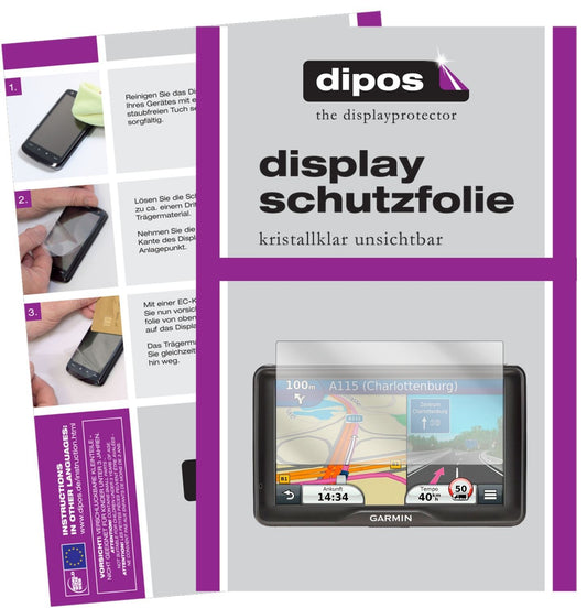 3x Schutzfolie klar für Garmin dezl 760 LMT-D Disp (1)