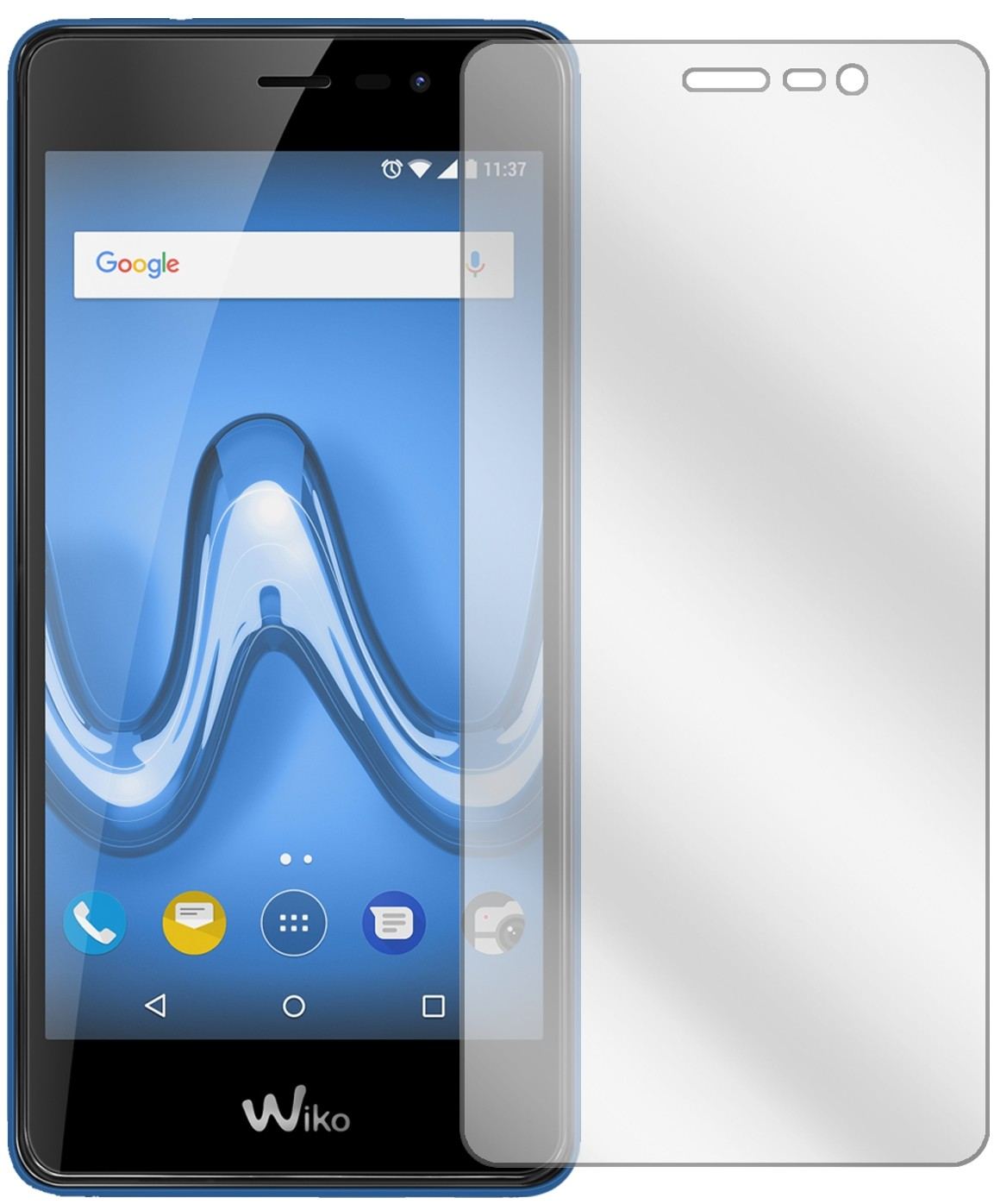 2x Schutzfolie klar für Wiko Tommy 2 Plus Display- (2)