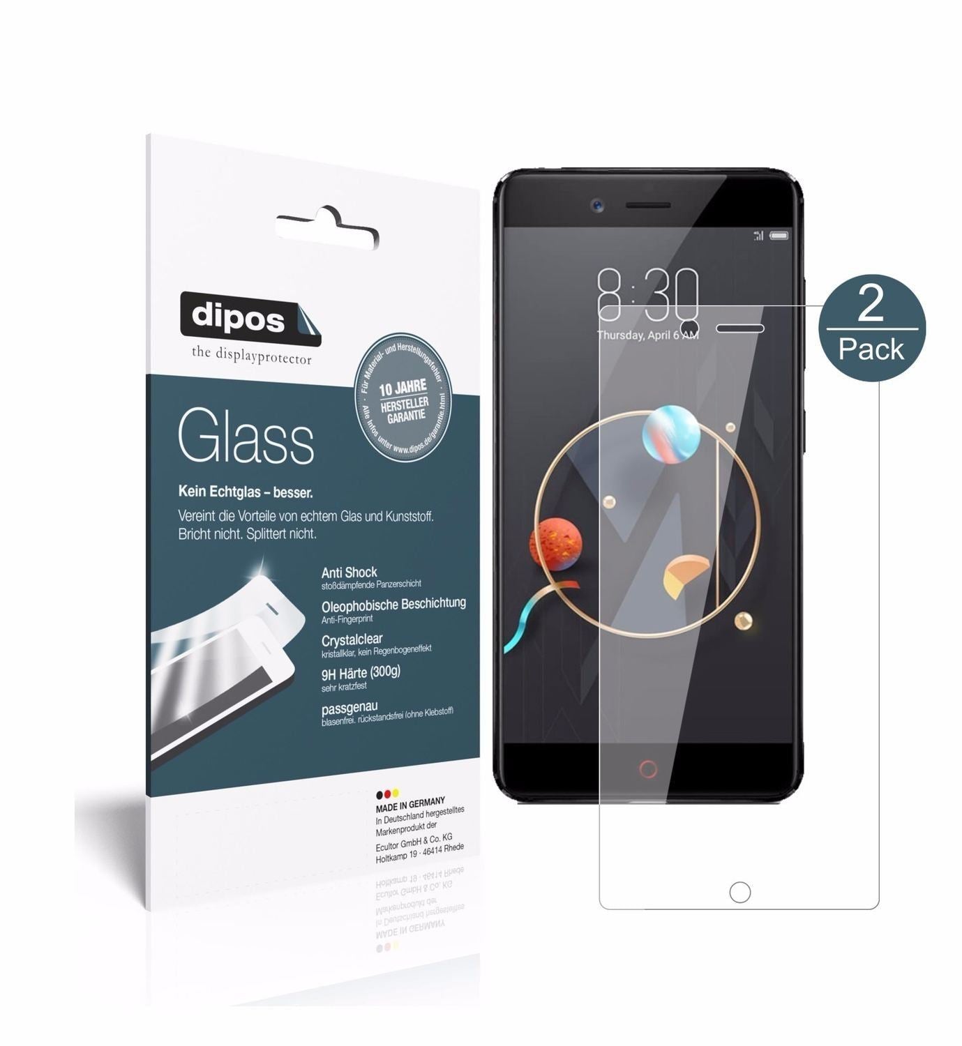 2x 9H Schutzfolie für Archos   Diamond Alpha+ Panz (1)