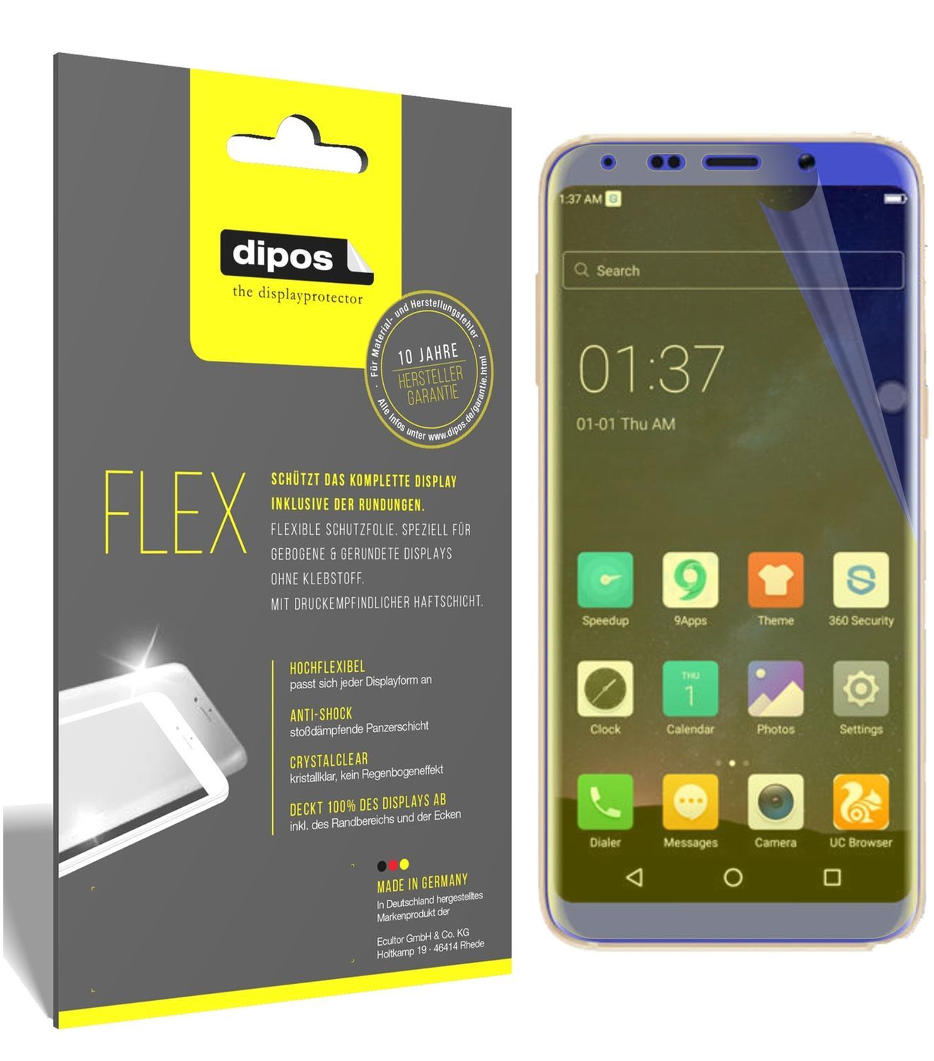 3x 3D Full Cover Schutzfolie für BLUBOO S8 (1)
