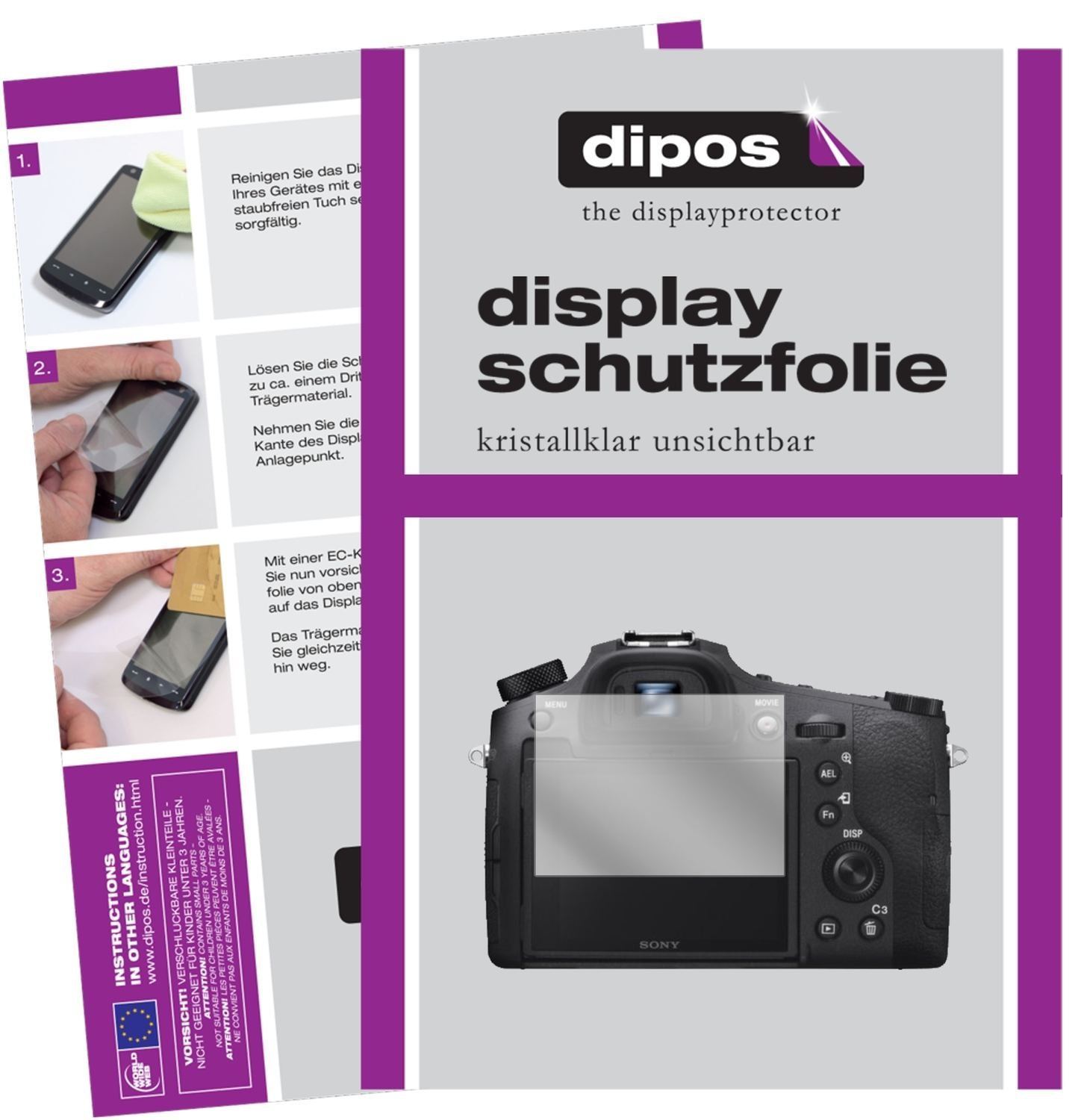 6x Schutzfolie klar für Sony Cyber-Shot DSC-RX10 I (1)