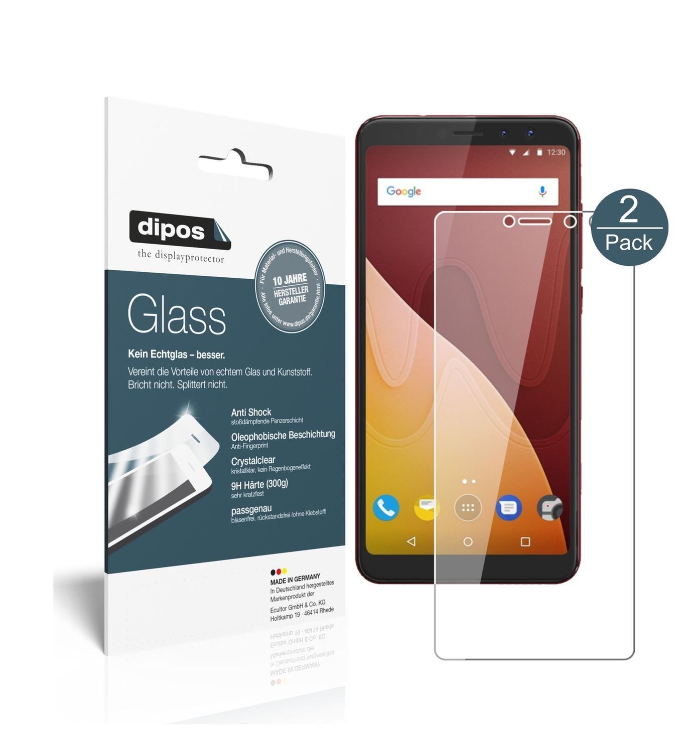 2x 9H Schutzfolie für Wiko View Prime Panzerfolie (1)