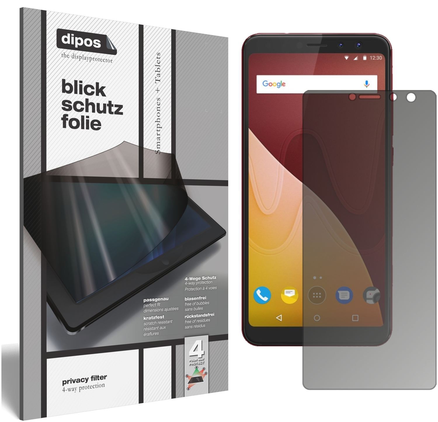 Blickschutzfolie für Wiko View Prime matt Schutzfo (1)