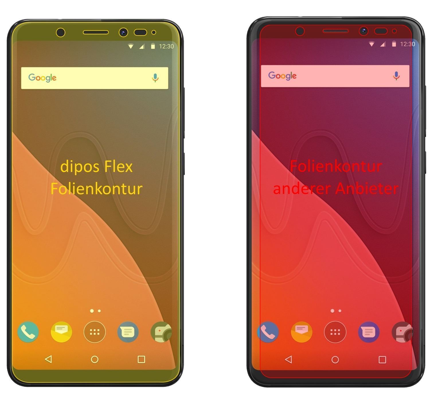 3x 3D Full Cover Schutzfolie für Wiko View XL (2)
