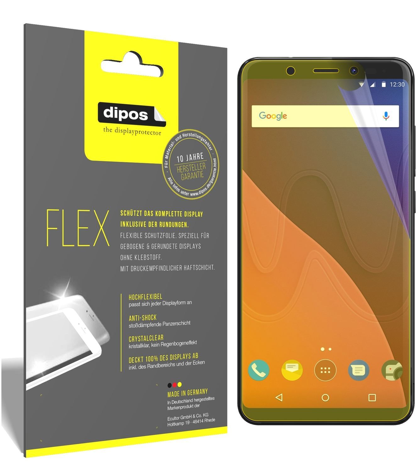 3x 3D Full Cover Schutzfolie für Wiko View (1)