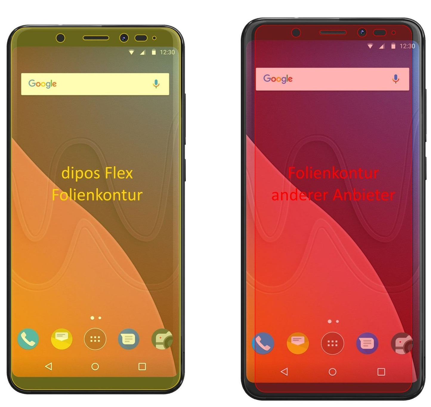 3x 3D Full Cover Schutzfolie für Wiko View (2)