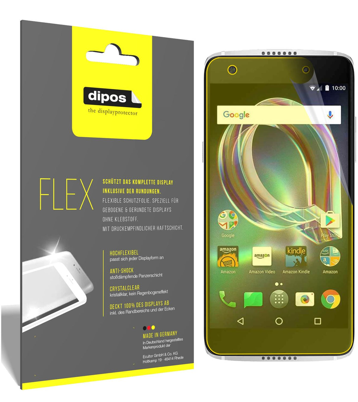 3x 3D Full Cover Schutzfolie für Alcatel Idol 5s (1)