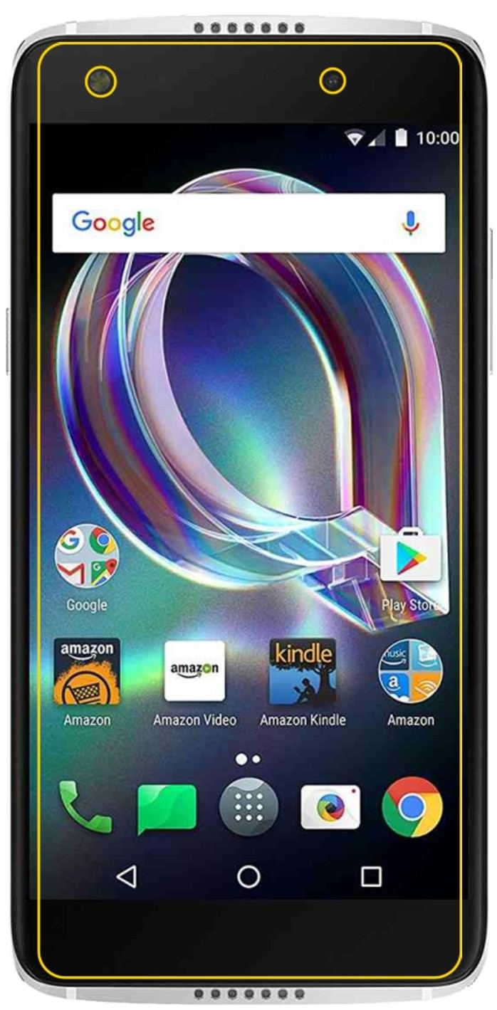 2x Schutzfolie matt für Alcatel Idol 5s Display-Sc (6)