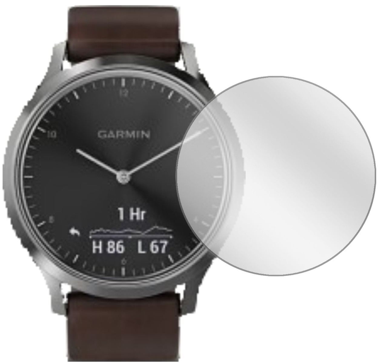 6x Schutzfolie klar für Garmin vivomove HR Display (2)