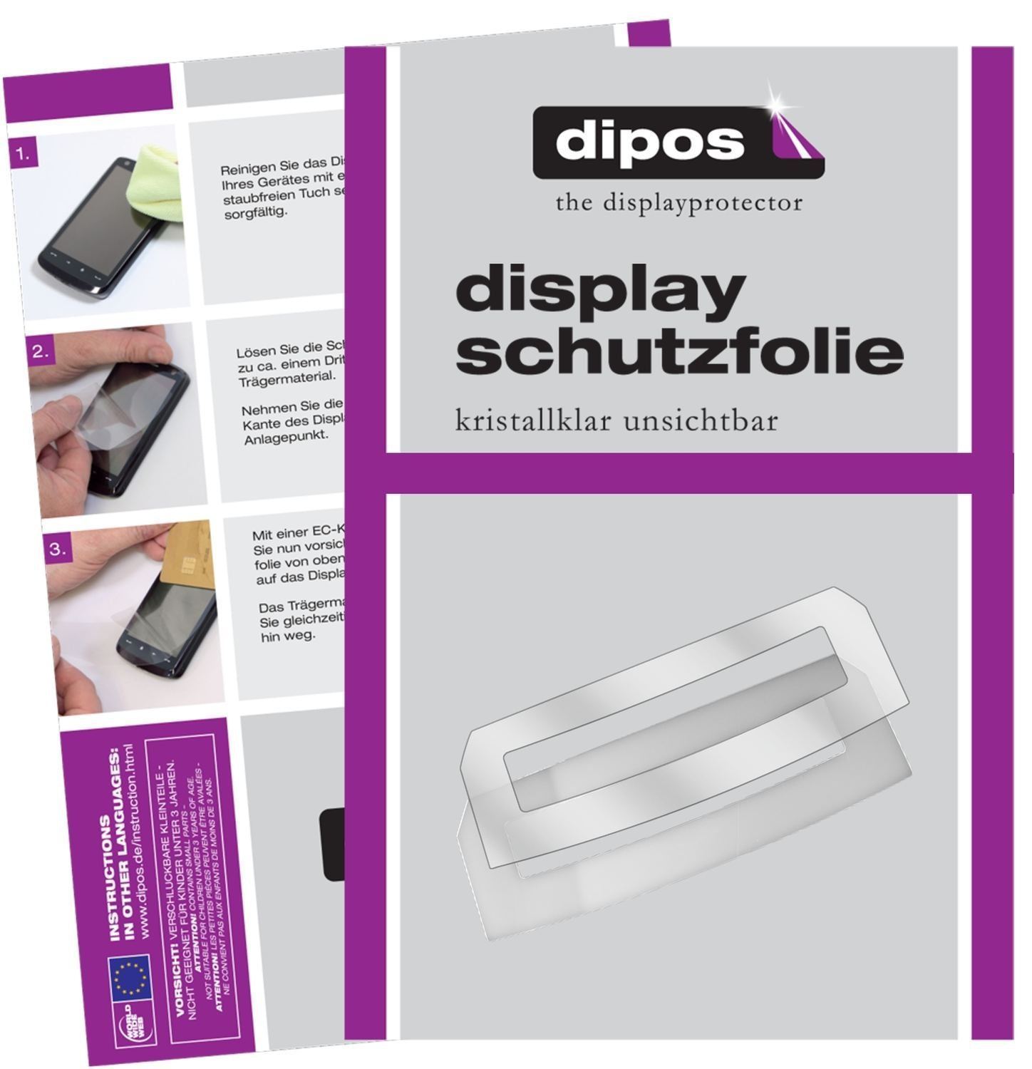 2x Schutzfolie klar für Jura Z7 Tropfblech Display (1)