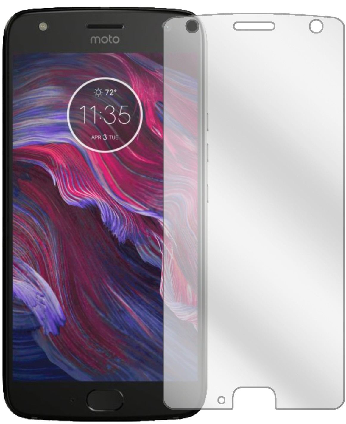 4x Schutzfolie klar für Lenovo Motorola Moto X4 Di (2)
